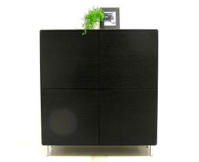 キャビネット　ダークブラウン