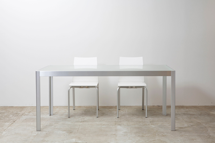 ダイニングテーブル スリガラス