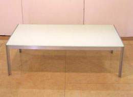 ガラステーブル　ホワイトガラス