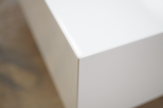 リビングテーブル　白　正方形