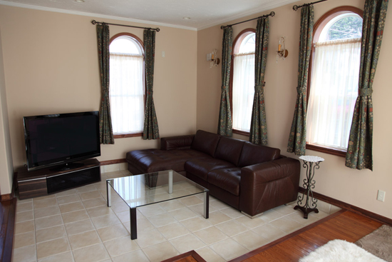 クリアガラス　テーブル