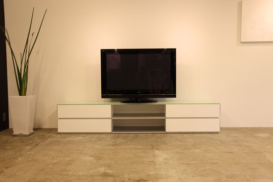 ローボード　白