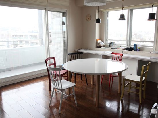 ダイニングテーブル　丸