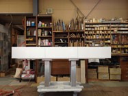 テレビボード　白