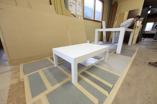 ローテーブル　白