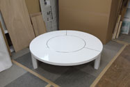 特注ローテーブル　白