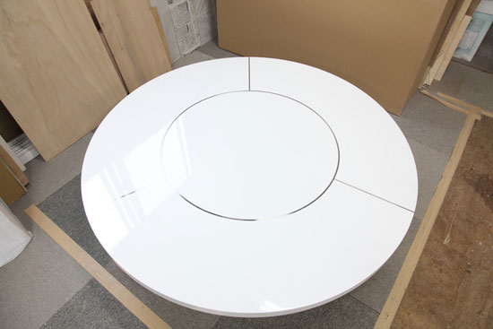 円形ローテーブル