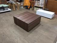 テーブル　正方形　ウォールナット