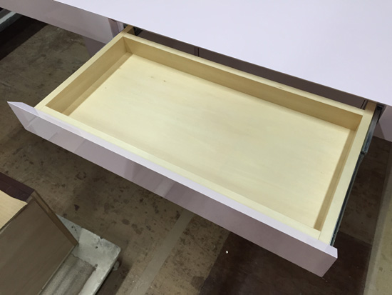 ダイニングテーブル　天板　引き出し