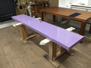 カウンタートップ　藤色　鏡面