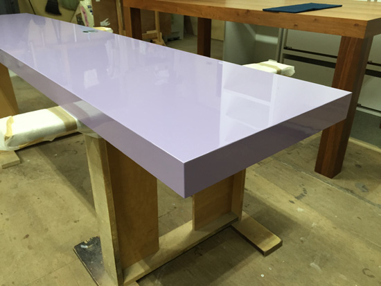 カウンタートップ　藤色