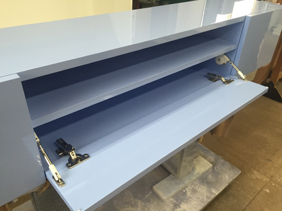 フラップ扉　スライド丁番