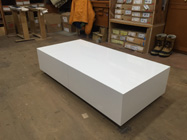 ローテーブル　白　キャスター