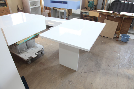 ダイニングテーブル　白