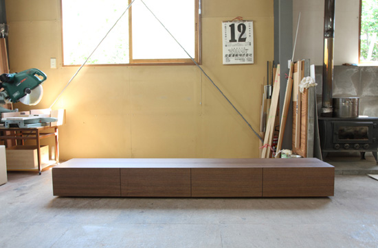 テレビボード　ウォールナット　W2200