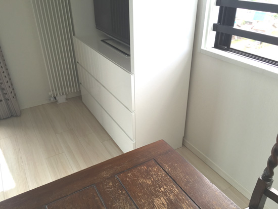 壁面収納家具　マンション