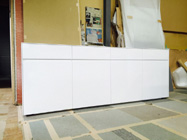 サイドボード　白　鏡面