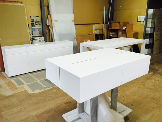 ローテーブル　白