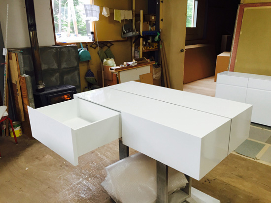 ローテーブル　引出