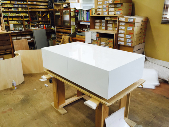 ローテーブル　白　長方形