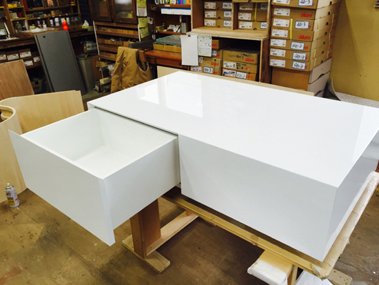 ローテーブル　ホワイト　長方形