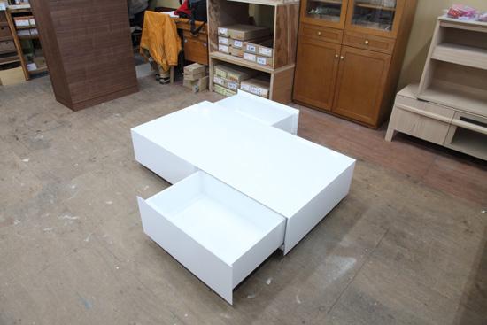 センターテーブル　収納