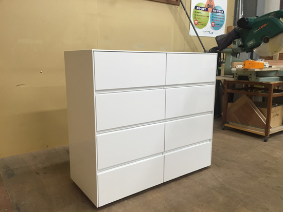 キャビネット　鏡面