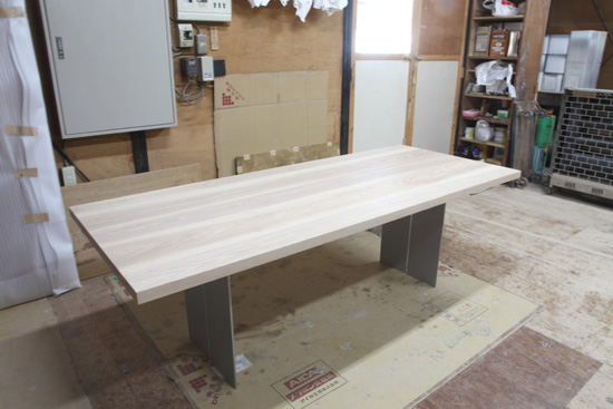 ダイニングテーブル　無垢