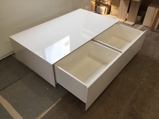 センターテーブル　長方形　引き出し