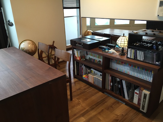 本棚　ウォールナット