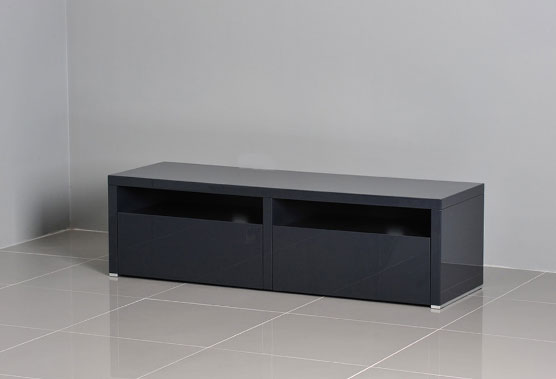 グレー鏡面仕上げ　テレビ台